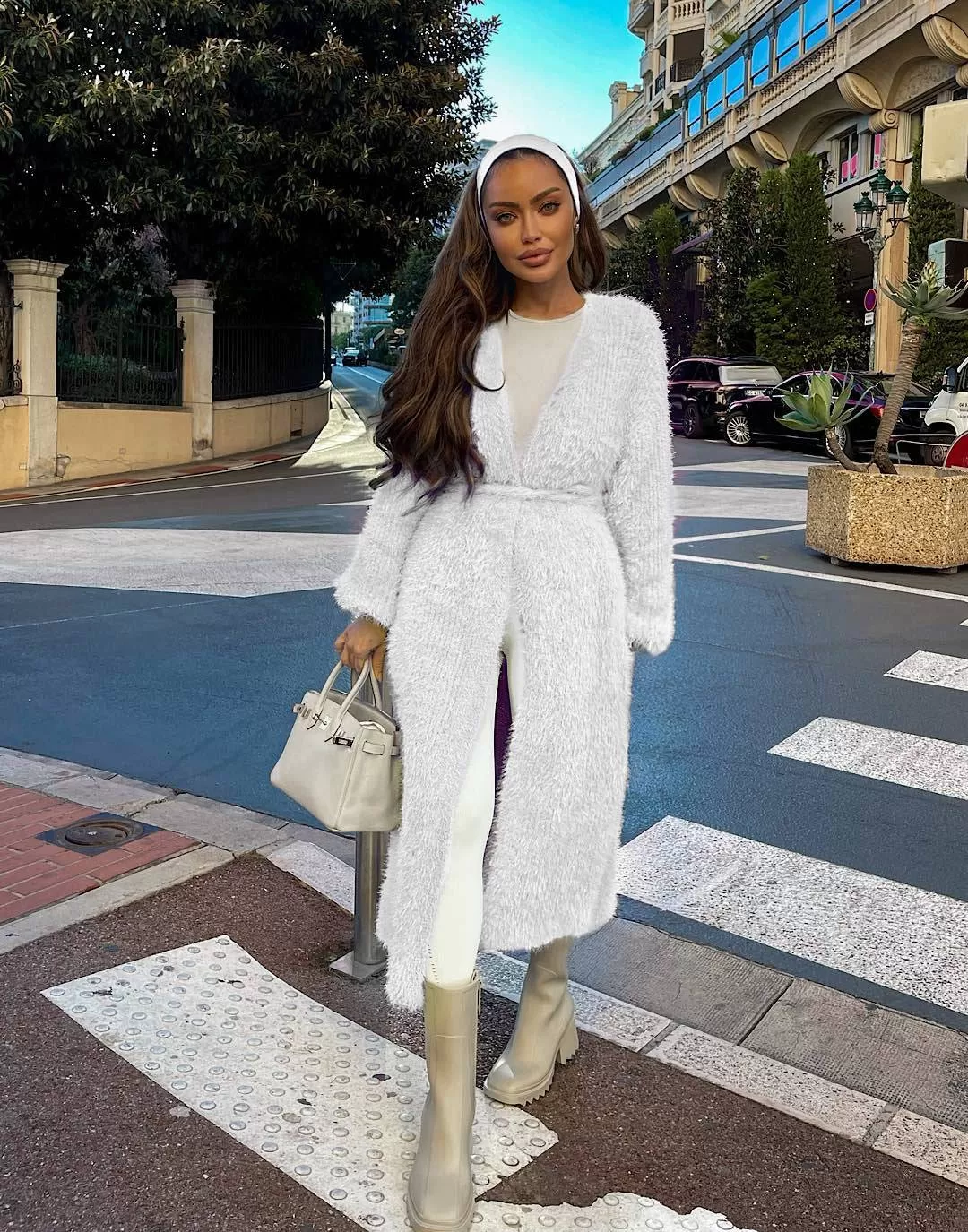 Long Knitted Oversized Warm Cardigan