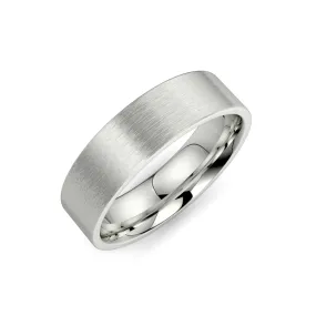 “Louis” Men’s Flat Wedding Band 