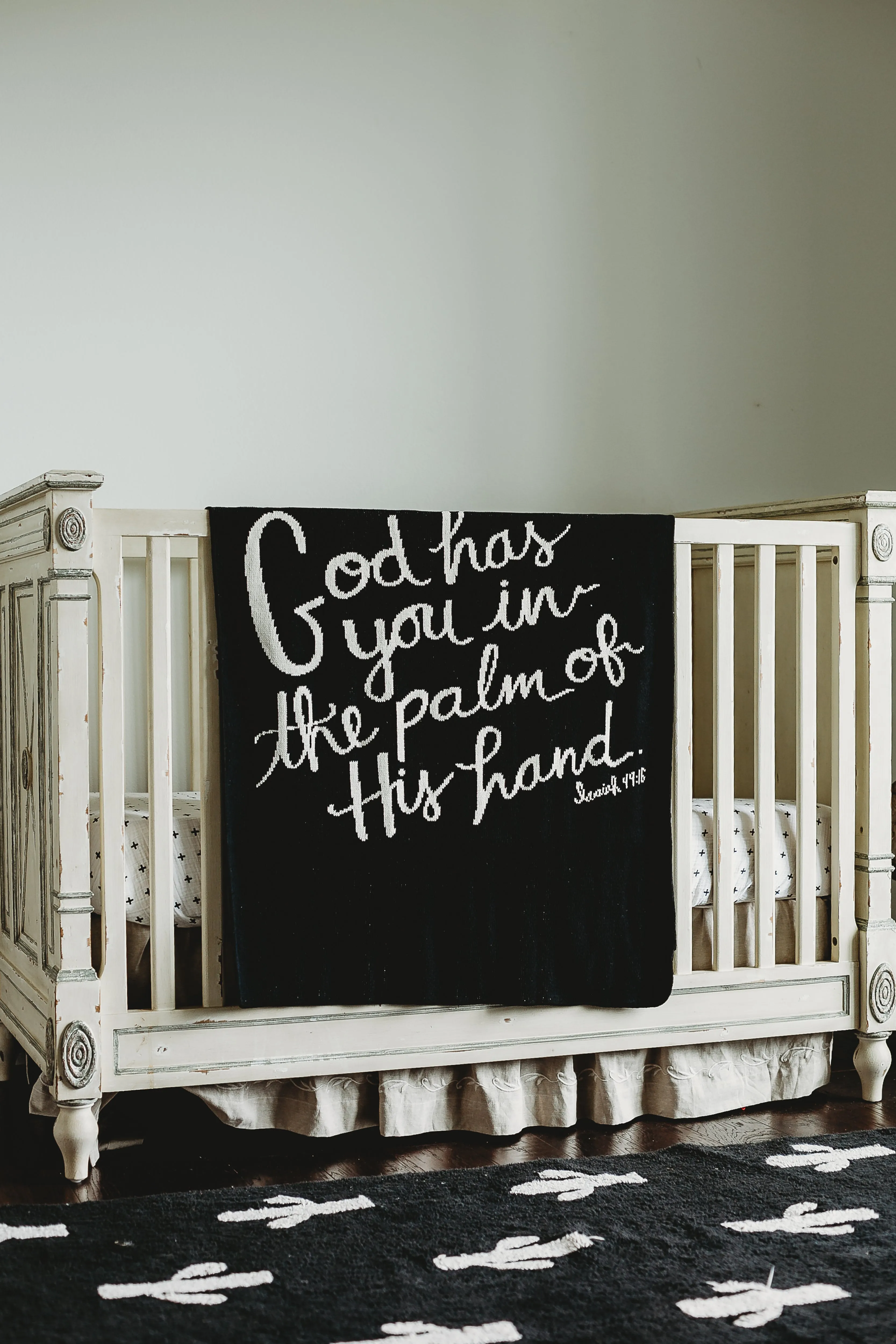 Made in the USA | Recycled Cotton Blend God Has You Throw Blanket