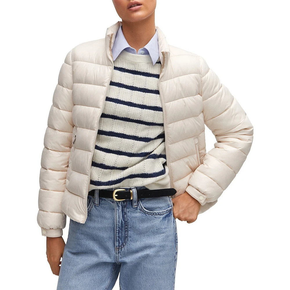 Mango Quilted Puffer Jacket