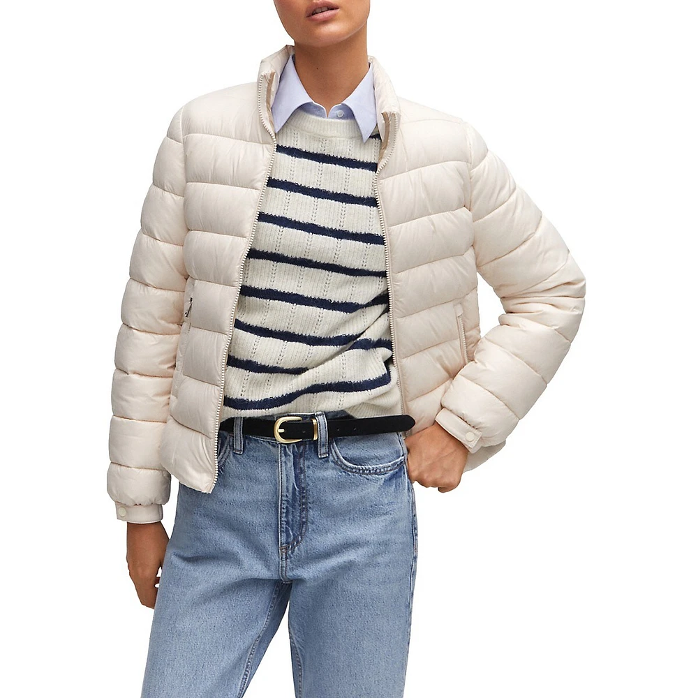 Mango Quilted Puffer Jacket