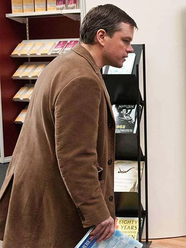 Matt Damon Hereafter Brown Coat - New American Jackets