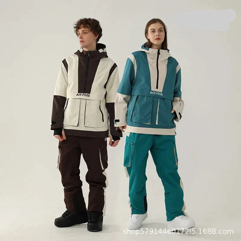 Men and Women‘s Snow Ski Suit Winter Snowboard Wear for Snowboard Skiing Outdoor Jackets and Pants Ski Clothing Warm Equipment