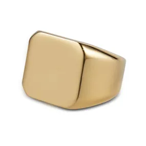 Men’s Gold Square Signet Ring