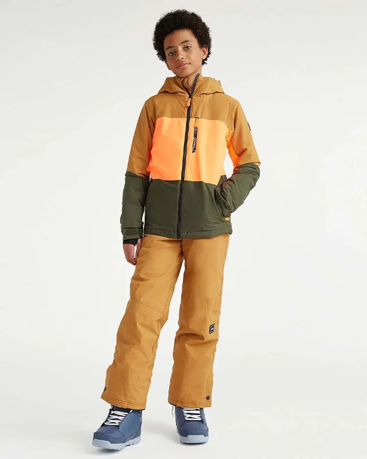 O'Neill Kids' Carbonite Jacket - Rich Caramel | Shop Coats & Jackets at Trojan Wake Ski Snow & Snow Skiers Wareh