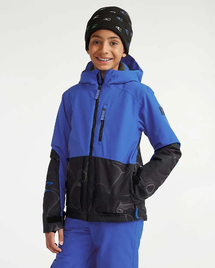 O'Neill Kids' Texture Jacket - Black Coding | Shop Coats & Jackets at Trojan Wake Ski Snow & Snow Skiers Warehou