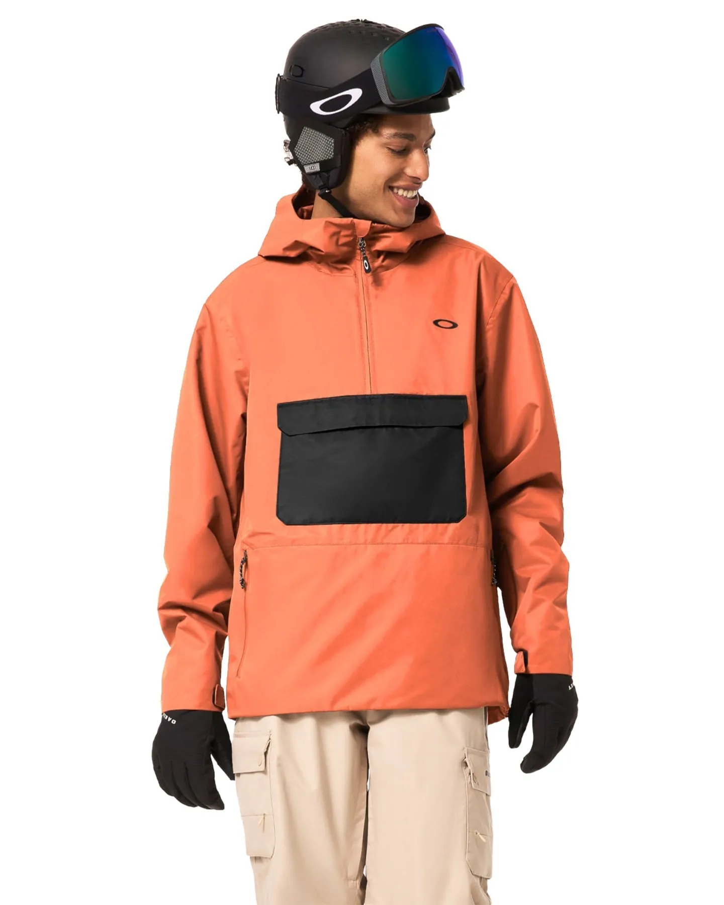 Oakley Divisional Rc Shell Anorak - Soft Orange - 2024 | Shop Coats & Jackets at Trojan Wake Ski Snow & Snow Skiers Ware