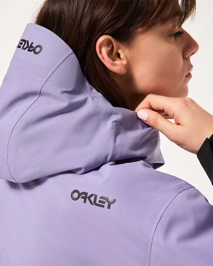 Oakley Women's Tnp Tbt Insulated Anorak - Blackout/New Lilac - 2024 | Shop Coats & Jackets at Trojan Wake Ski Snow &