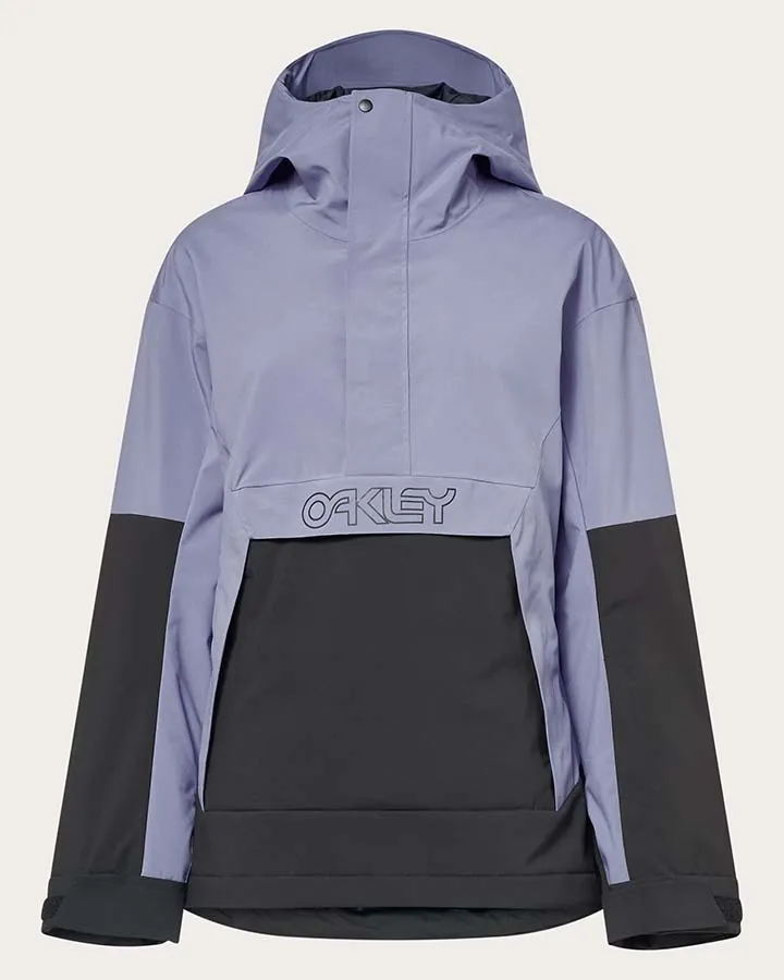 Oakley Women's Tnp Tbt Insulated Anorak - Blackout/New Lilac - 2024 | Shop Coats & Jackets at Trojan Wake Ski Snow &