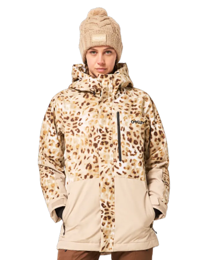 Oakley Women's Tnp Tbt Insulated Jacket - Cheeta Td Print - 2024 | Shop Coats & Jackets at Trojan Wake Ski Snow & Sn