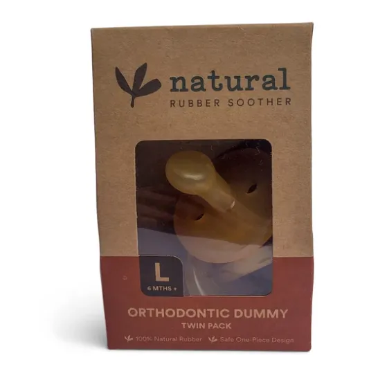 Orthodontic Natural Dummy 2 Pack-ECO Packaging