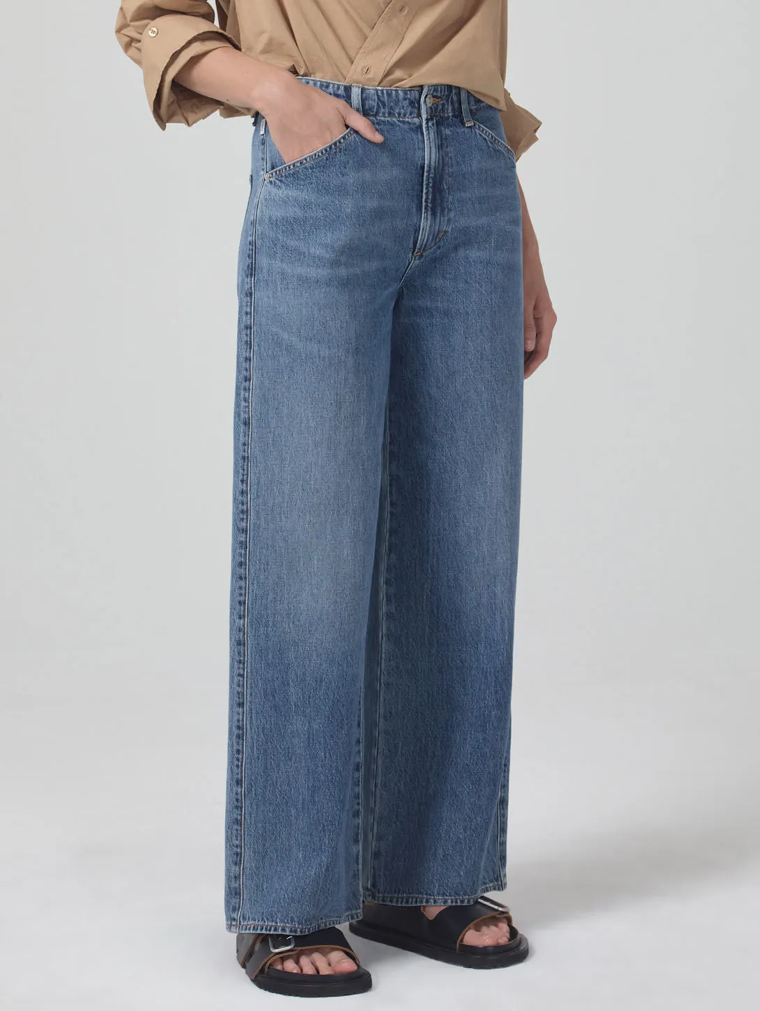 Paloma Utility Trouser Jean - Poolside