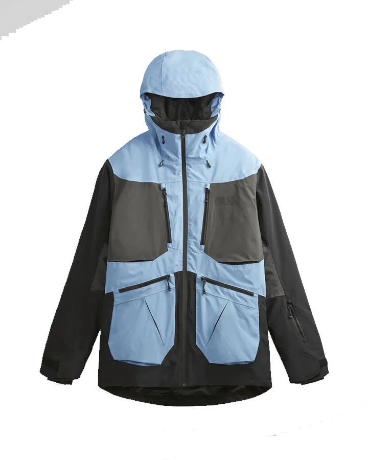 Picture Naikoon Jacket - Allure Blue-Black - 2024 | Shop Coats & Jackets at Trojan Wake Ski Snow & Snow Skiers Warehouse