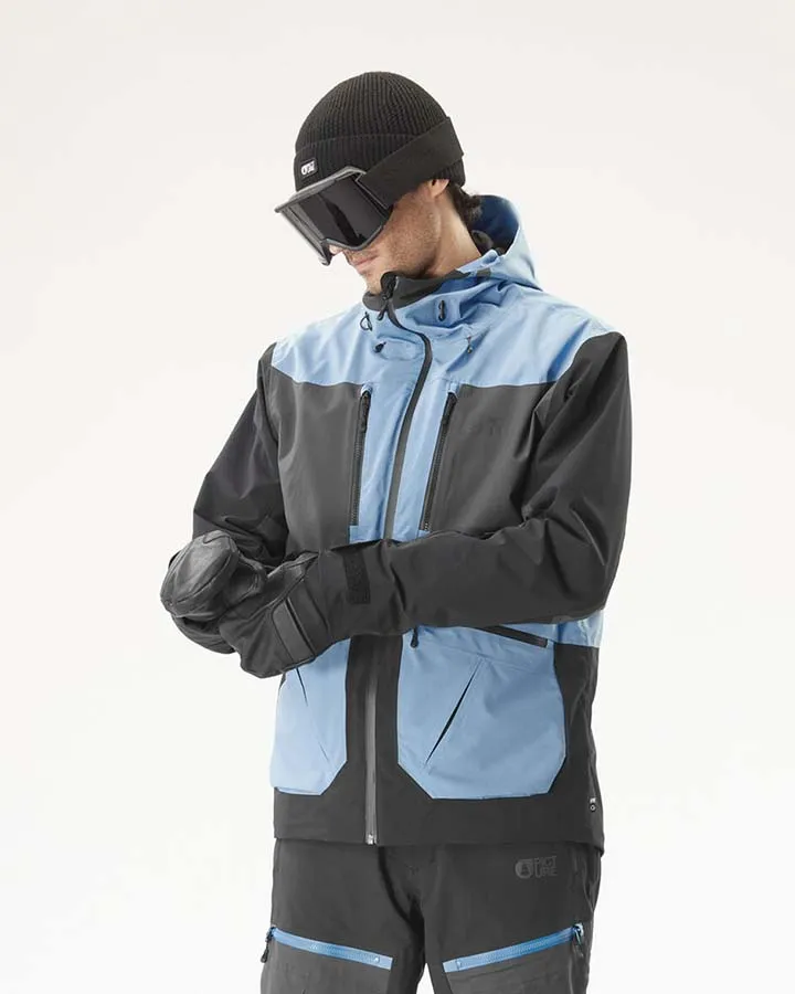 Picture Naikoon Jacket - Allure Blue-Black - 2024 | Shop Coats & Jackets at Trojan Wake Ski Snow & Snow Skiers Warehouse