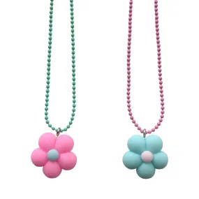 Pop Cutie Gacha Flower Kids Necklaces