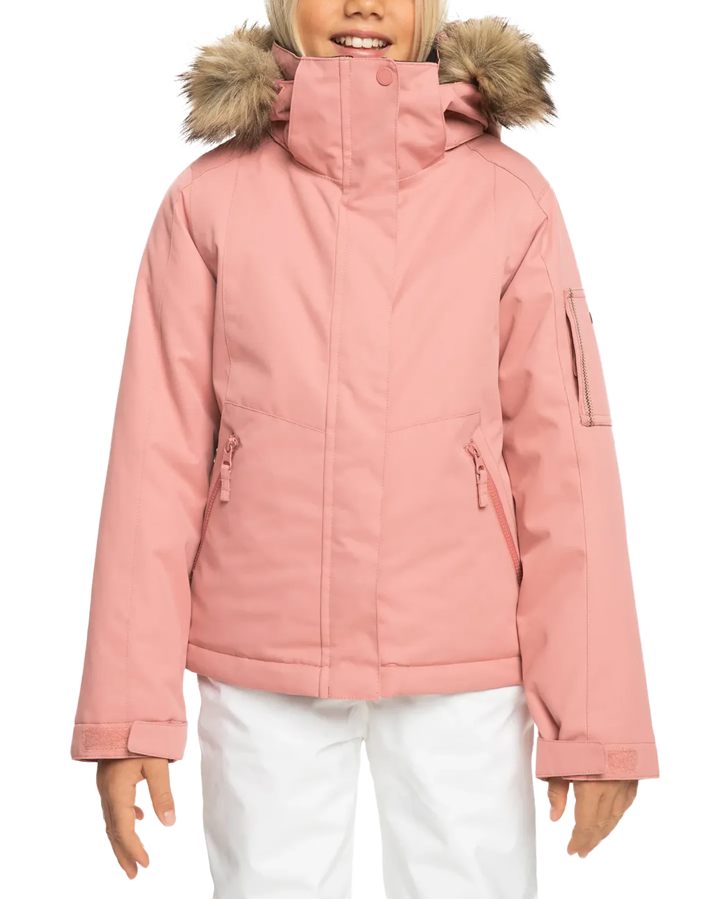 Roxy Girls' 8-16 Meade Technical Snow Jacket - Dusty Rose | Shop Coats & Jackets at Trojan Wake Ski Snow & Snow Skie