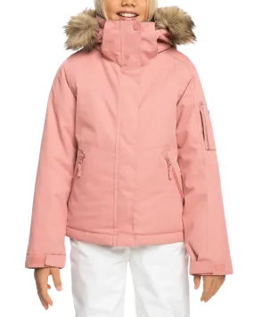 Roxy Girls' 8-16 Meade Technical Snow Jacket - Dusty Rose | Shop Coats & Jackets at Trojan Wake Ski Snow & Snow Skie