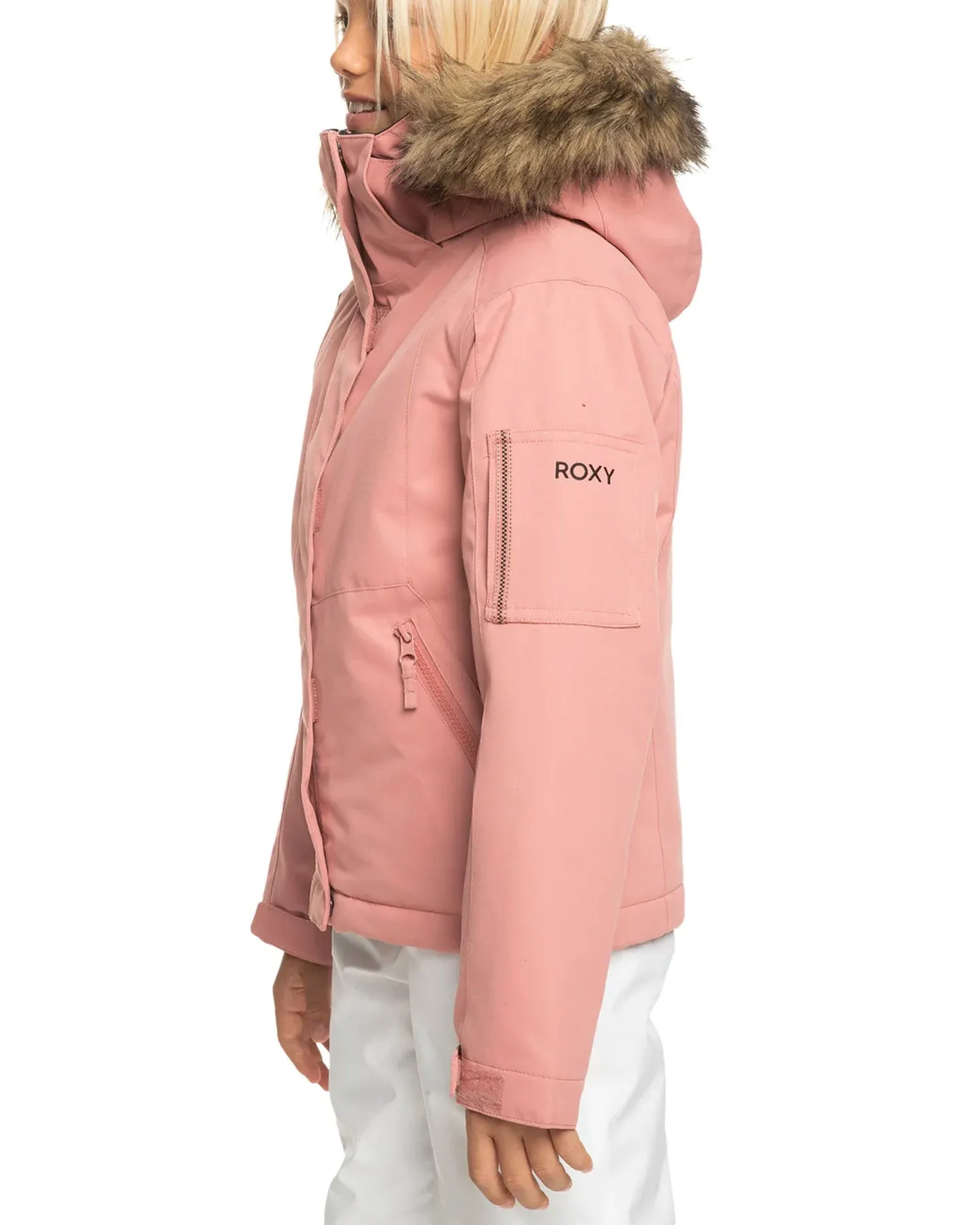 Roxy Girls' 8-16 Meade Technical Snow Jacket - Dusty Rose | Shop Coats & Jackets at Trojan Wake Ski Snow & Snow Skie