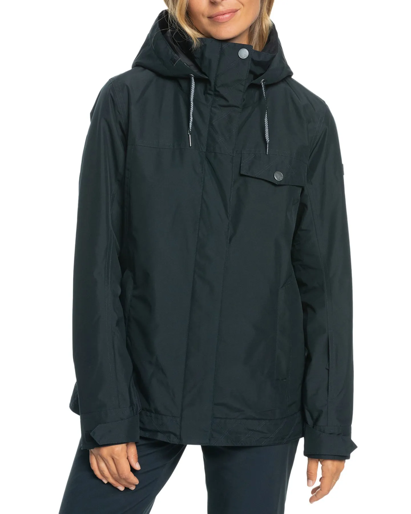 Roxy Women's Billie Technical Snow Jacket - True Black | Shop Coats & Jackets at Trojan Wake Ski Snow & Snow Skiers 