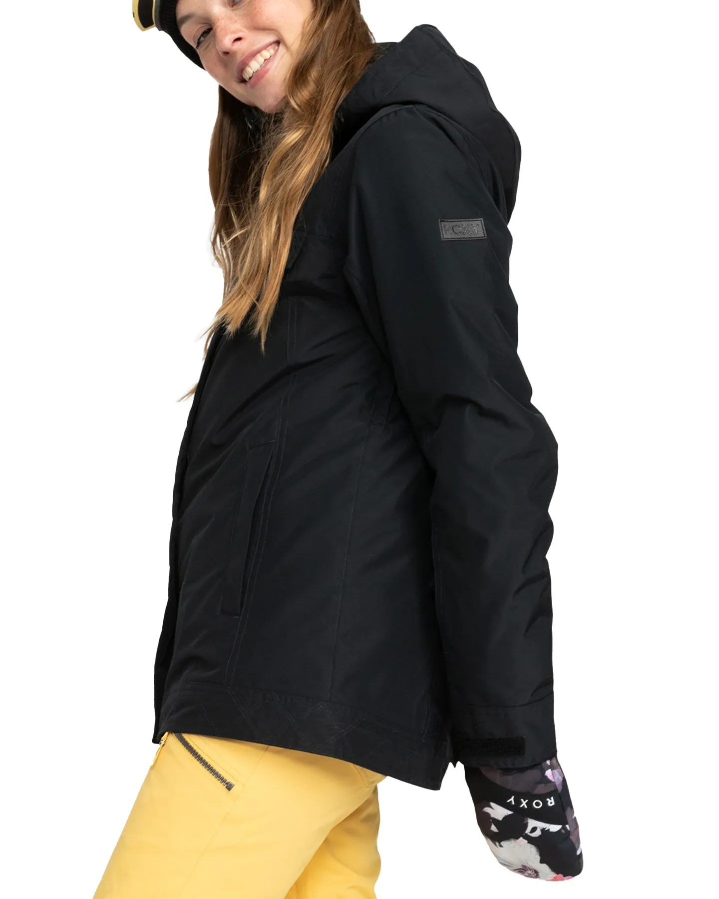 Roxy Women's Billie Technical Snow Jacket - True Black | Shop Coats & Jackets at Trojan Wake Ski Snow & Snow Skiers 