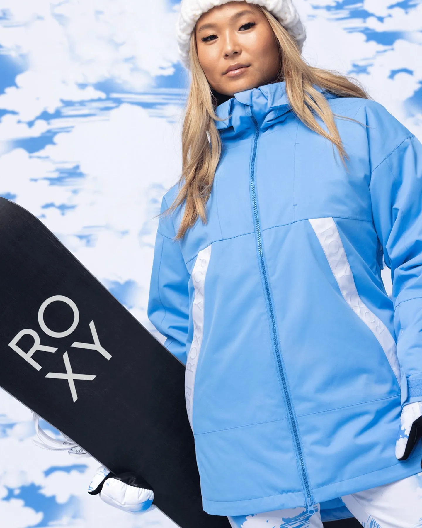 Roxy Women's Chloe Kim Technical Snow Jacket - Azure Blue | Shop Coats & Jackets at Trojan Wake Ski Snow & Snow Skie