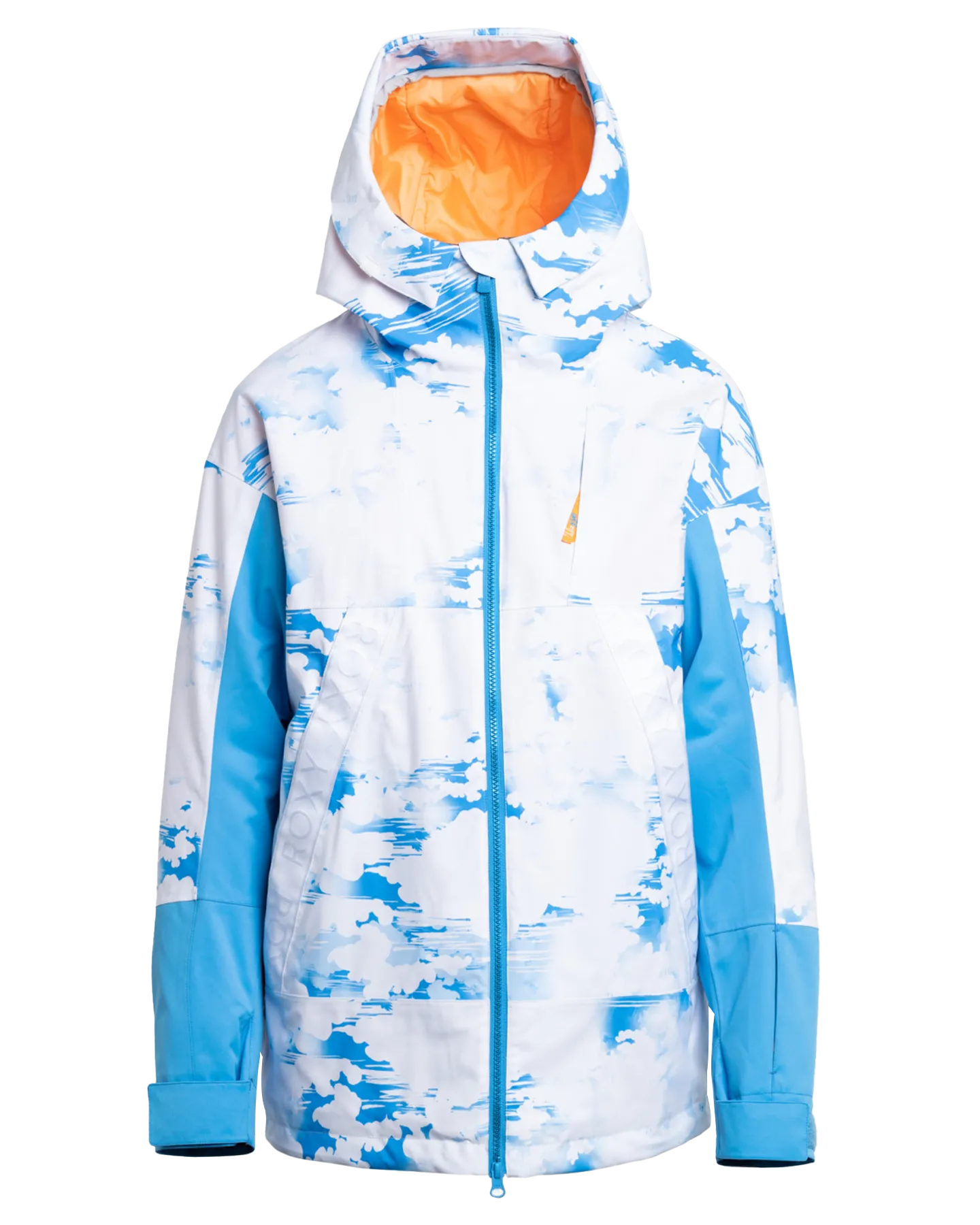 Roxy Women's Chloe Kim Technical Snow Jacket - Azure Blue Clouds | Shop Coats & Jackets at Trojan Wake Ski Snow & Sn