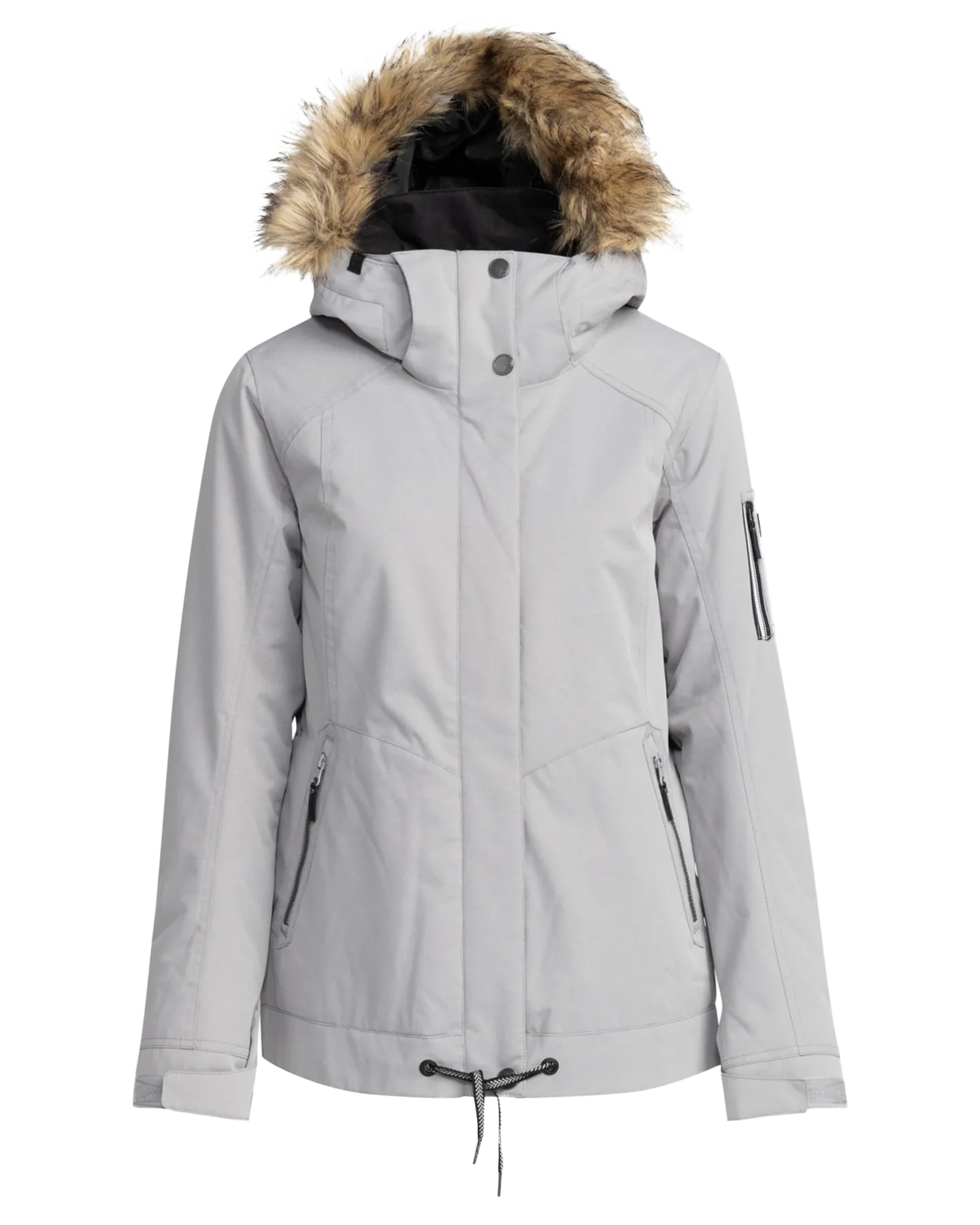 Roxy Women's Meade Technical Snow Jacket - Heather Grey | Shop Coats & Jackets at Trojan Wake Ski Snow & Snow Skiers