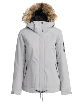 Roxy Women's Meade Technical Snow Jacket - Heather Grey | Shop Coats & Jackets at Trojan Wake Ski Snow & Snow Skiers