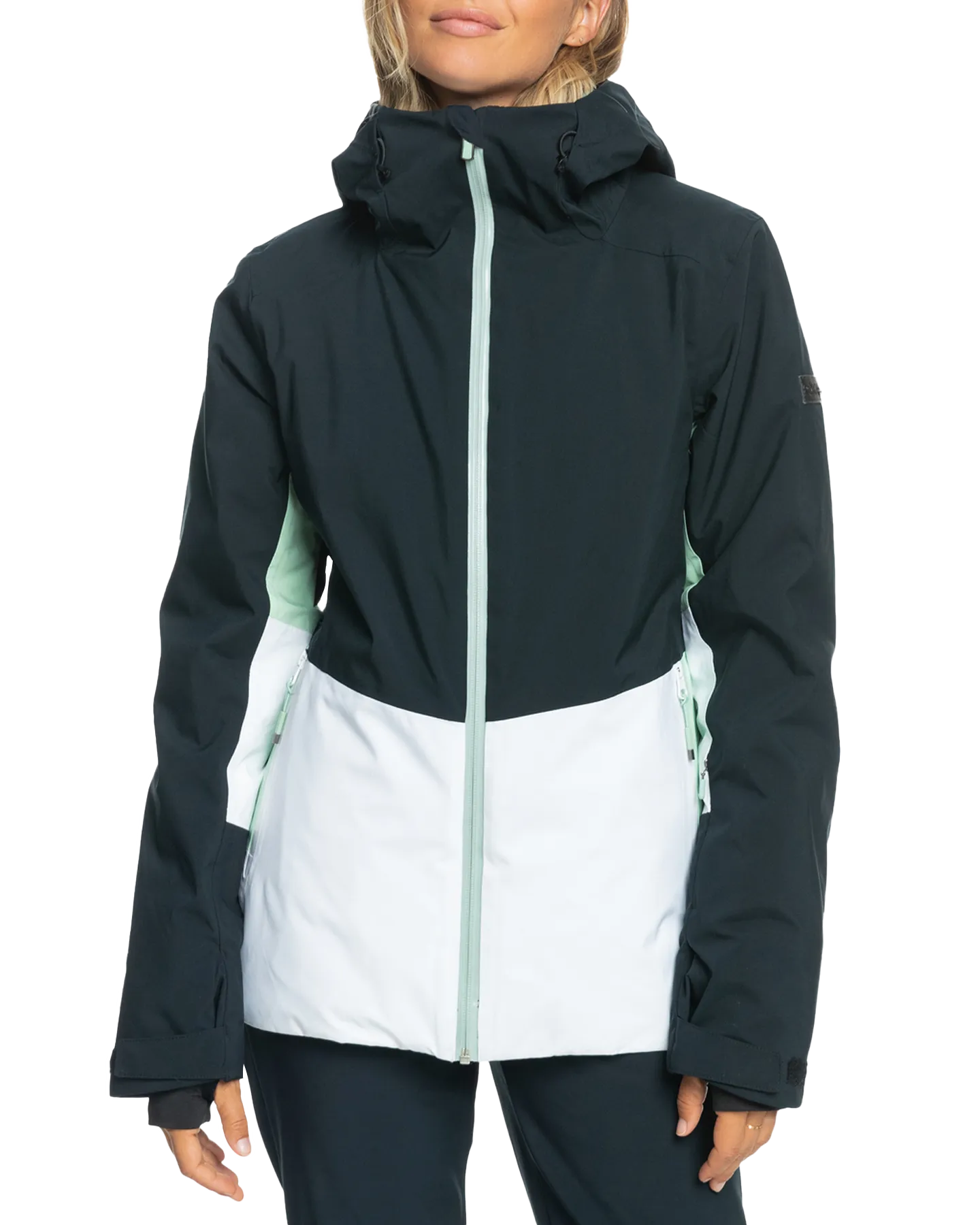 Roxy Women's Peakside Technical Snow Jacket - True Black | Shop Coats & Jackets at Trojan Wake Ski Snow & Snow Skier