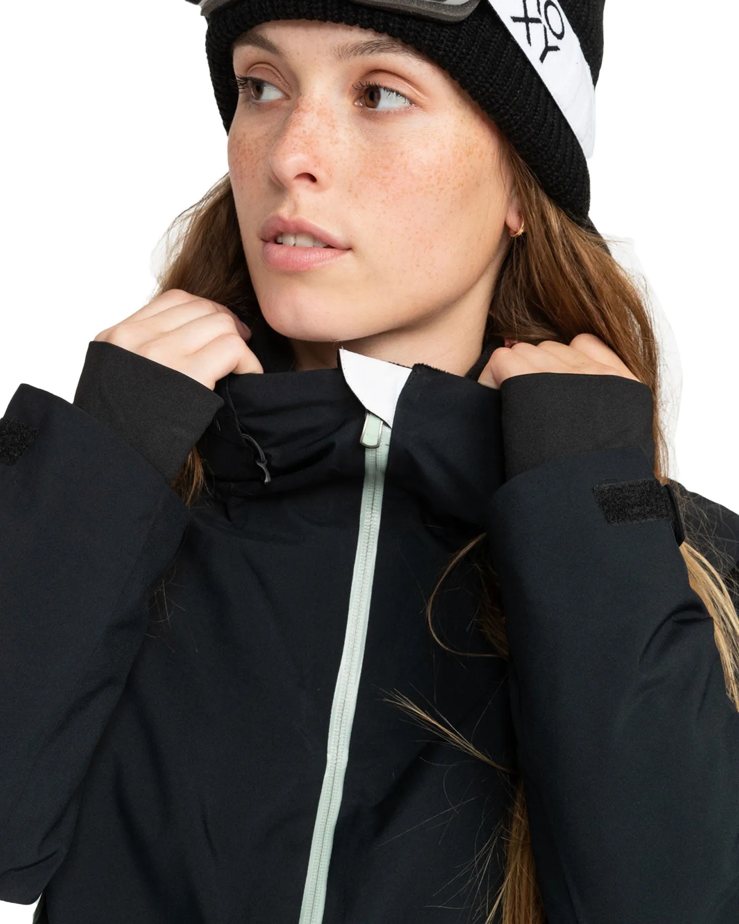 Roxy Women's Peakside Technical Snow Jacket - True Black | Shop Coats & Jackets at Trojan Wake Ski Snow & Snow Skier