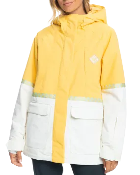 Roxy Women's Ritual Technical Snow Jacket - Sunset Gold | Shop Coats & Jackets at Trojan Wake Ski Snow & Snow Skiers