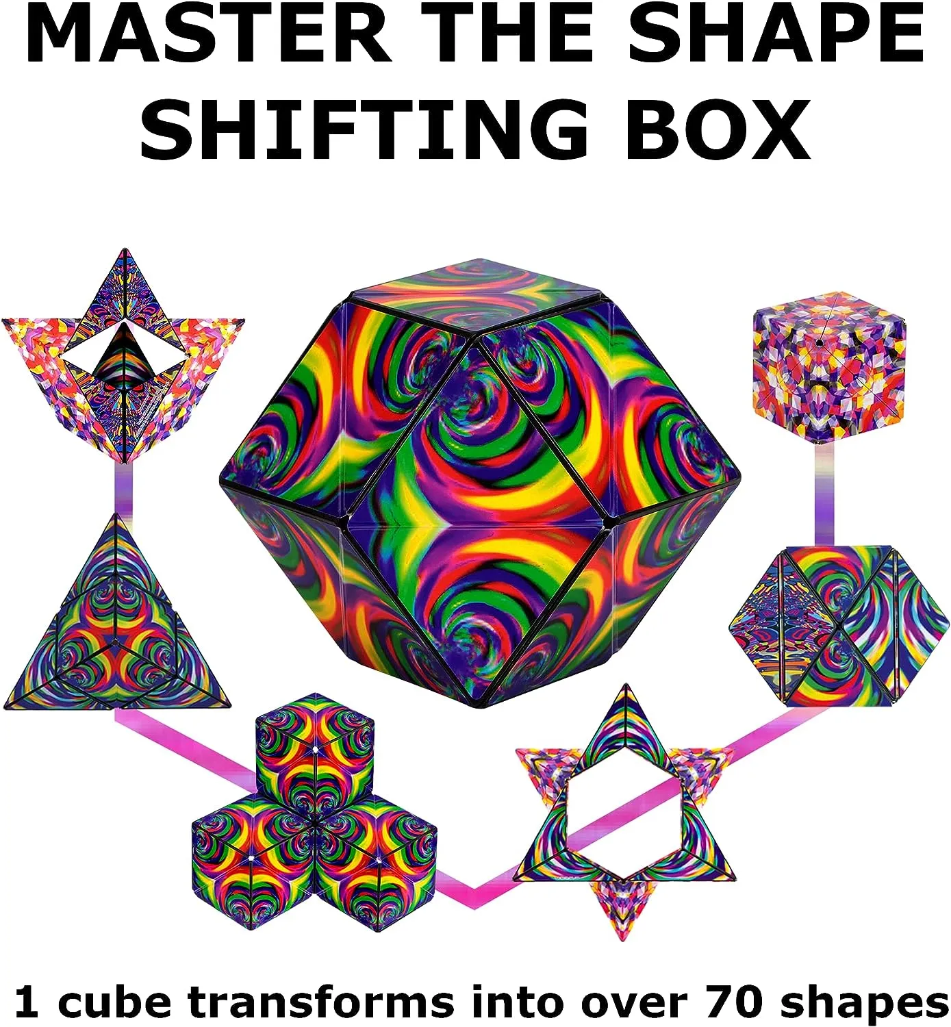 SHASHIBO Shape Shifting Box - Artist Series - Confetti