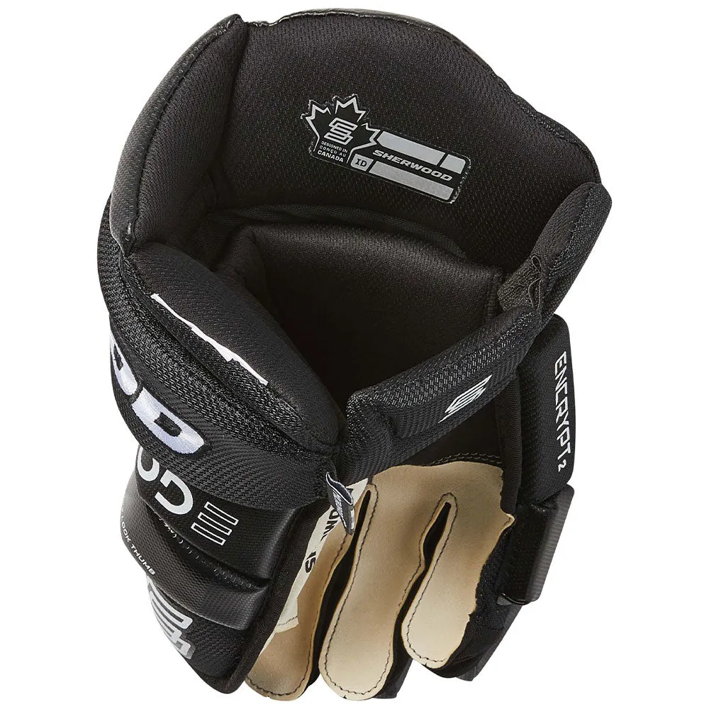 SHERWOOD CODE ENCRYPT 2 JUNIOR HOCKEY GLOVES