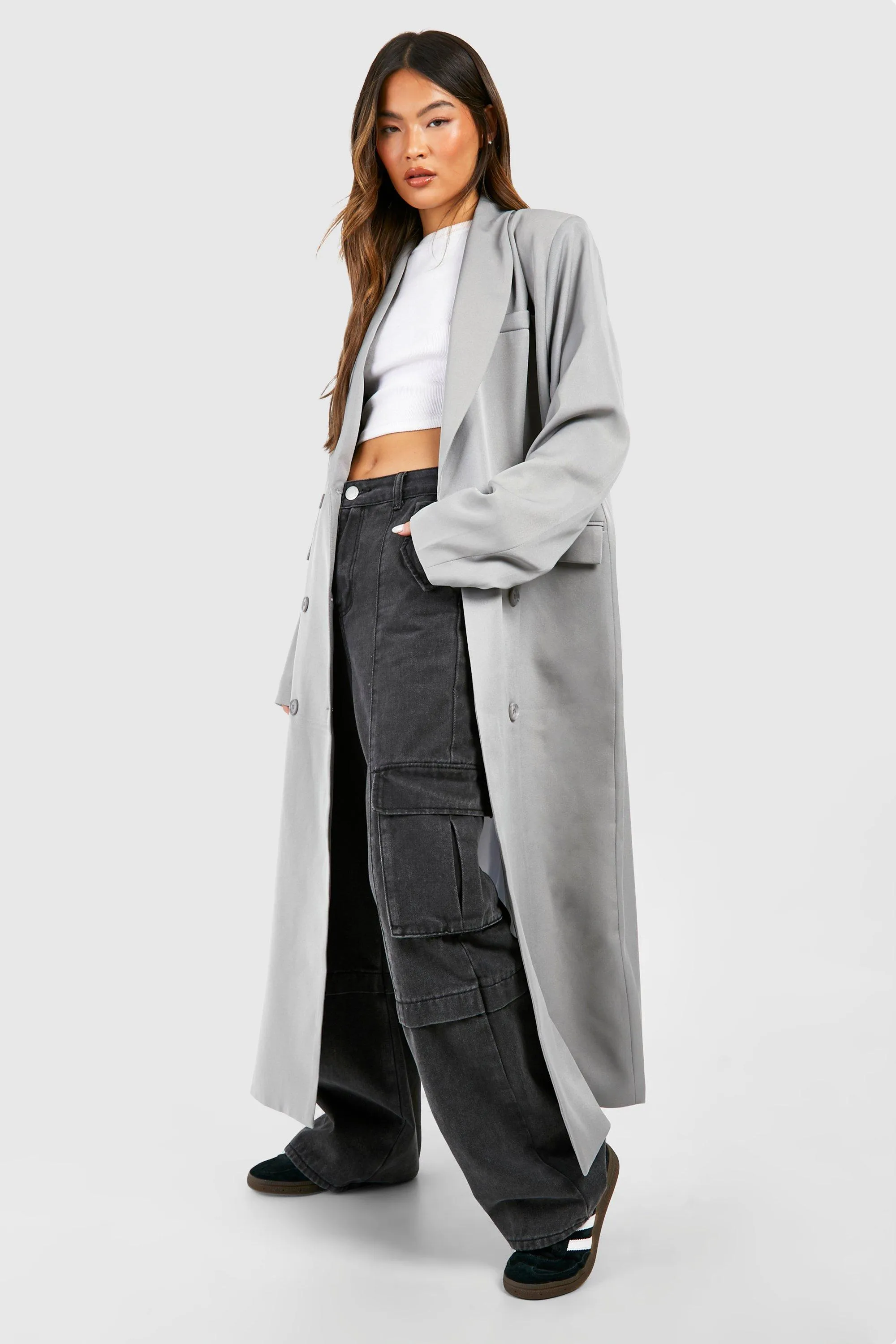 Shoulder Pad Maxi Overcoat