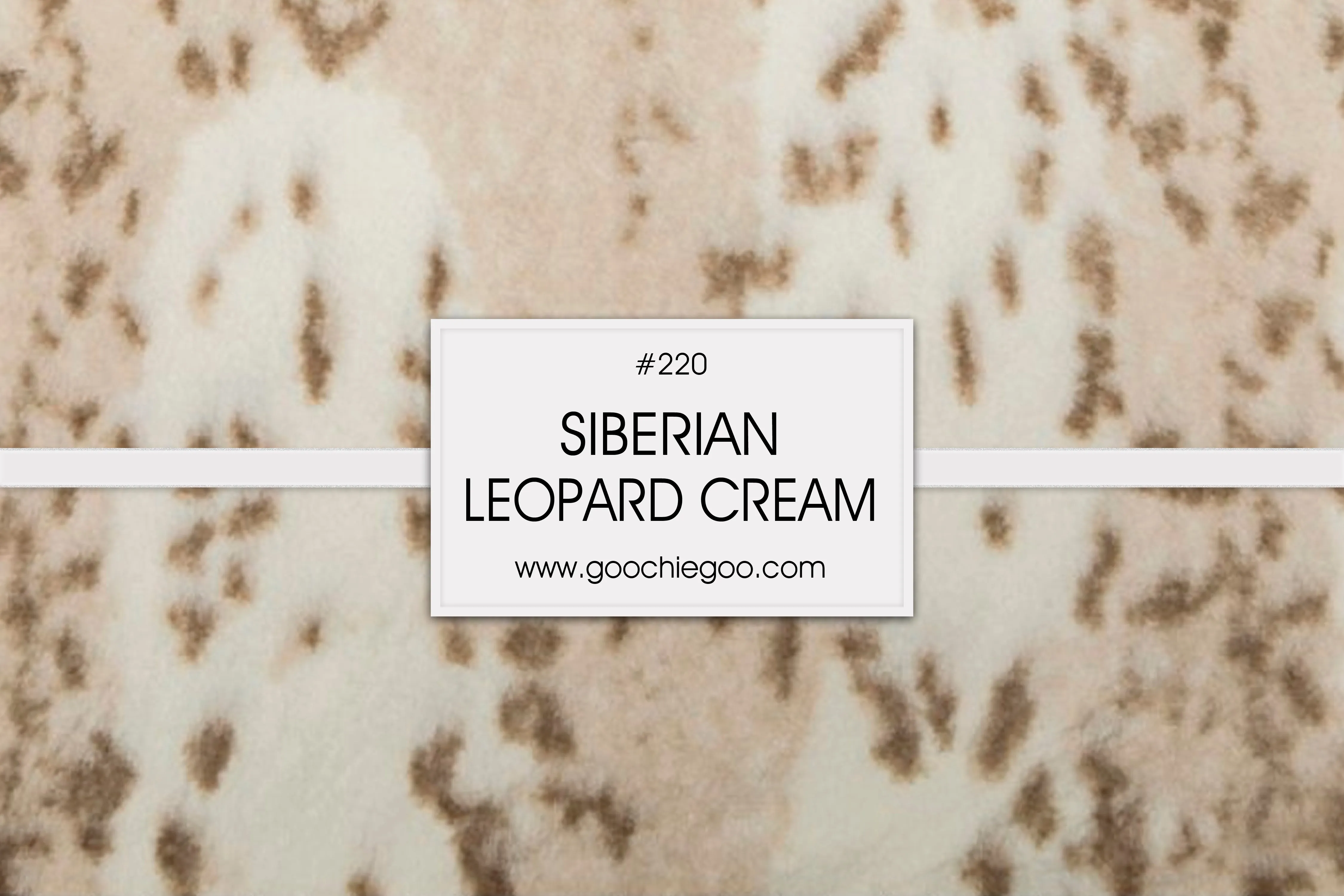 Siberian Leopard Cream Cuddle