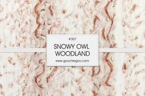 Snowy Owl / Wood Forest Cuddle Blanket