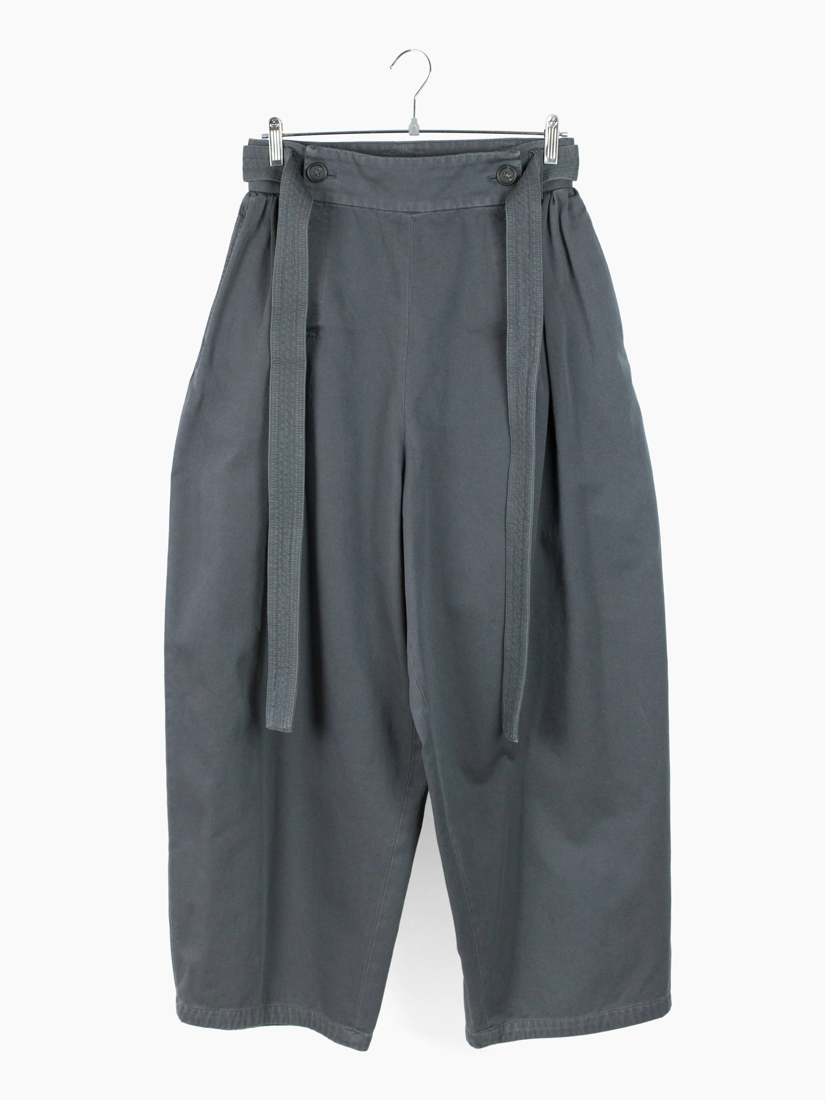 Soshiotsuki SS24 Washed Gray Vollendam Pants