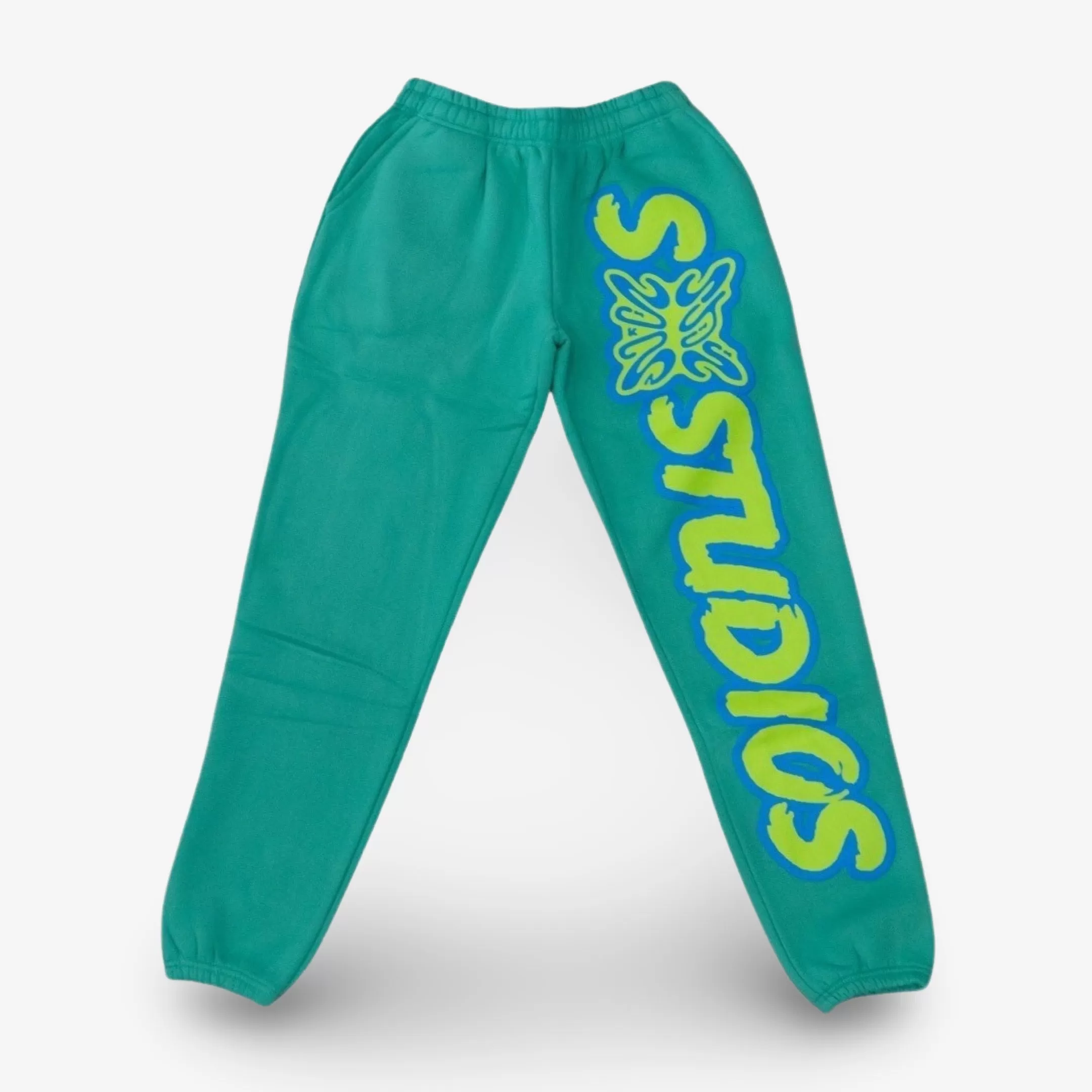 Stainbandz Puff Print Sweatpants 'SB Studios' Mint Green / Powder Blue