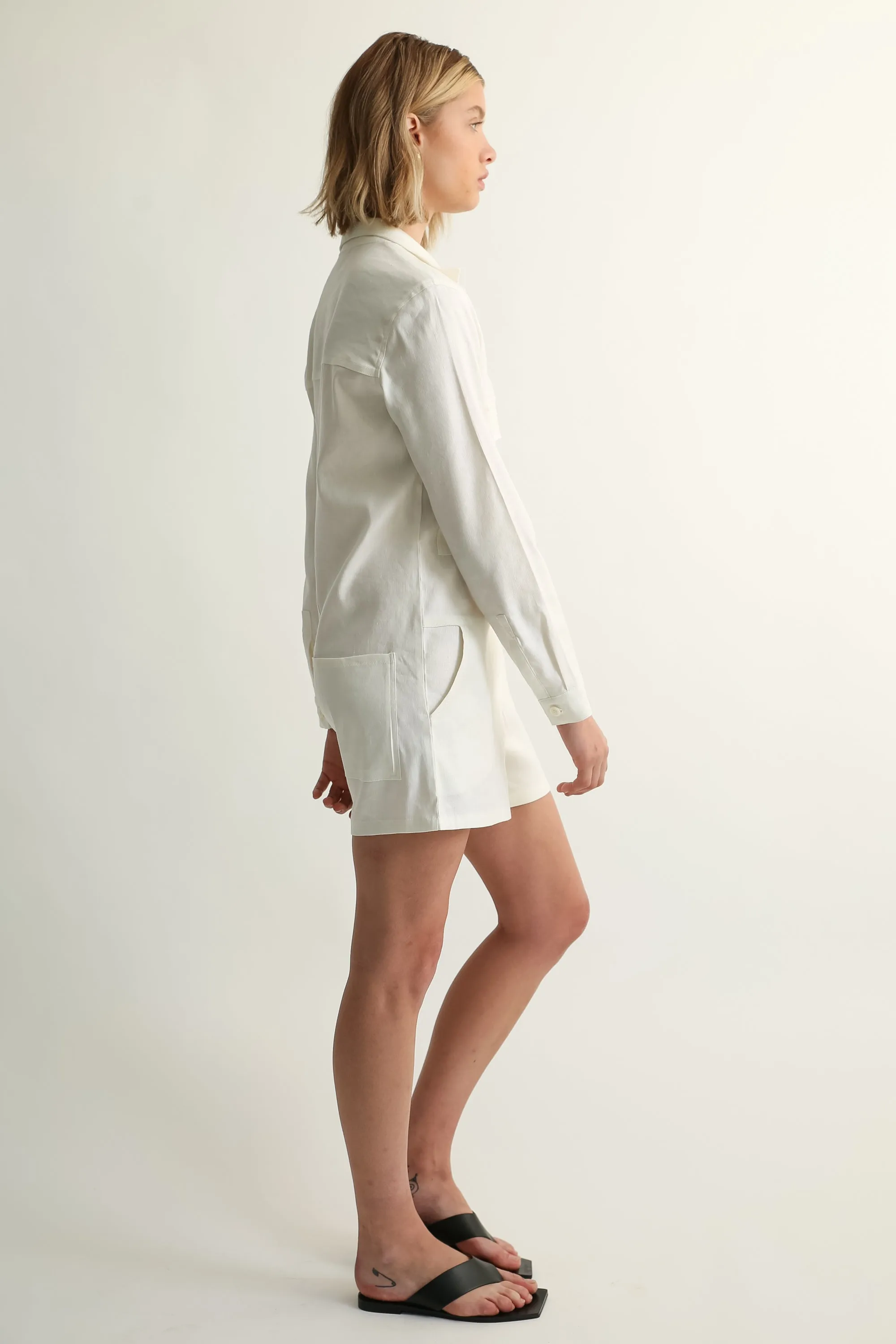 The Linen Utility Playsuit