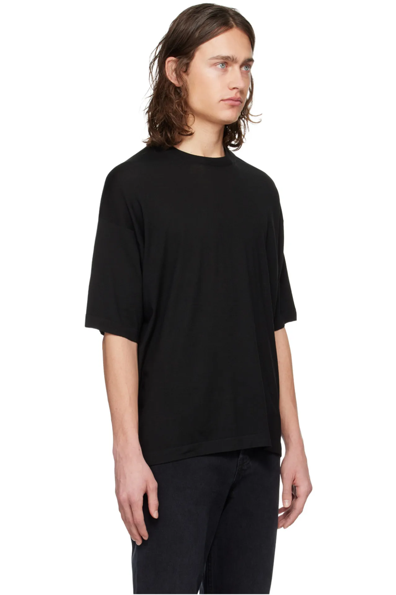 The Row  |Crew Neck Wool Plain Short Sleeves Crew Neck T-Shirts