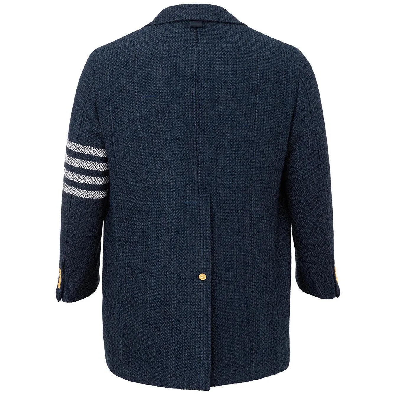 Thom Browne Elegant Slim Fit Chesterfield Overcoat