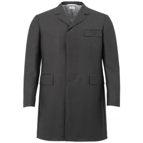 Thom Browne Exquisite Slim Fit Grey Chesterfield Overcoat