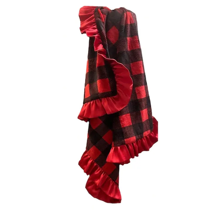 Throw / Red & Black Buffalo Check