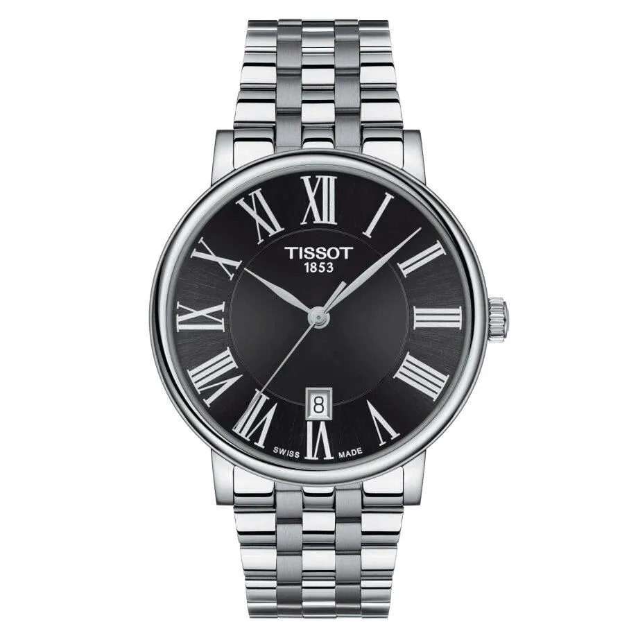 TISSOT Carson Premium Roman Index Men’s Watch – Stainless Steel 