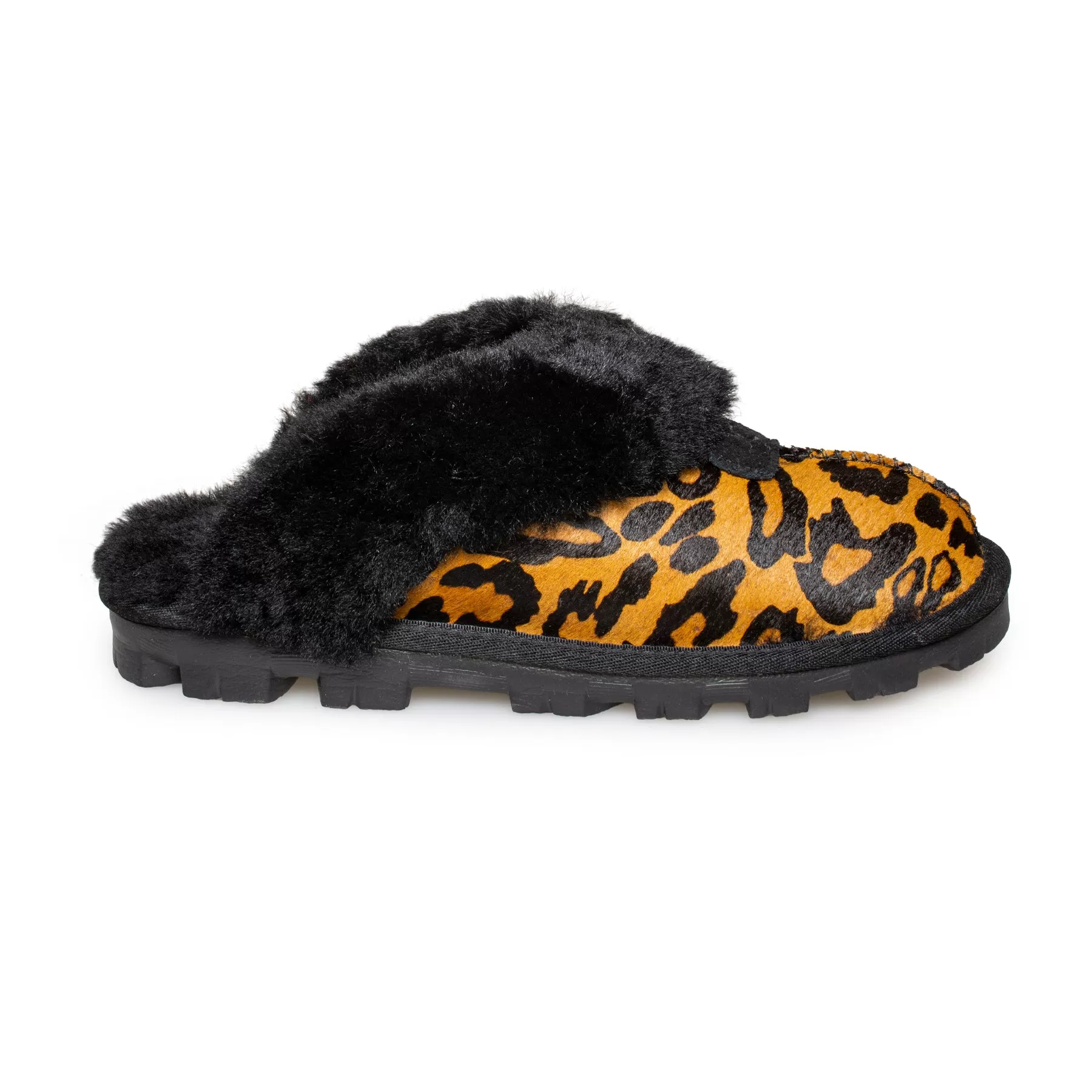 UGG Coquette Panther Print Butterscotch Slippers - Women's