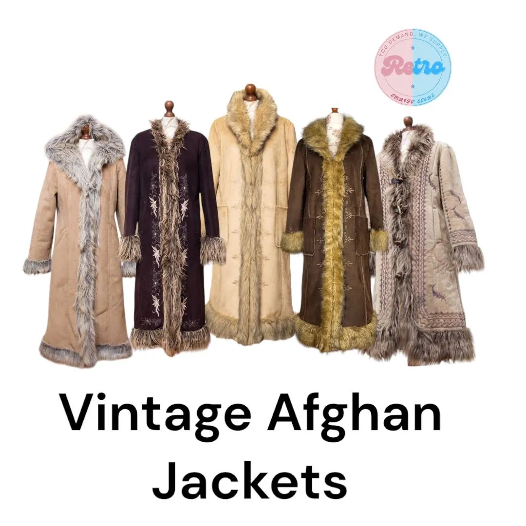 Vintage Afghan Jackets  10 Pieces