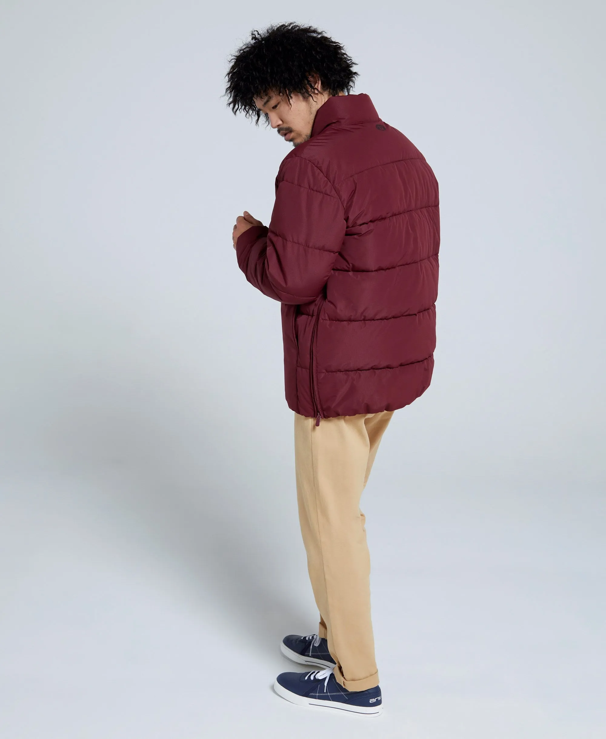 Westbay Mens Puffer Jacket - Burgundy