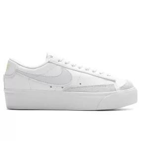 Women's Blazer Low Platform- White/Blue Tint/Light Lemon Twist