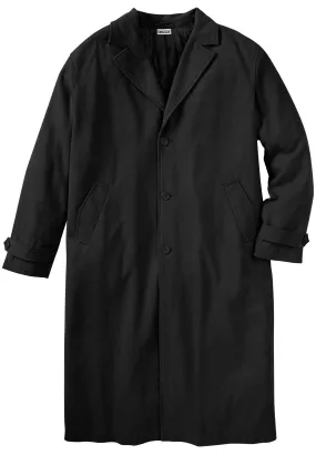 Wool-Blend Long Overcoat