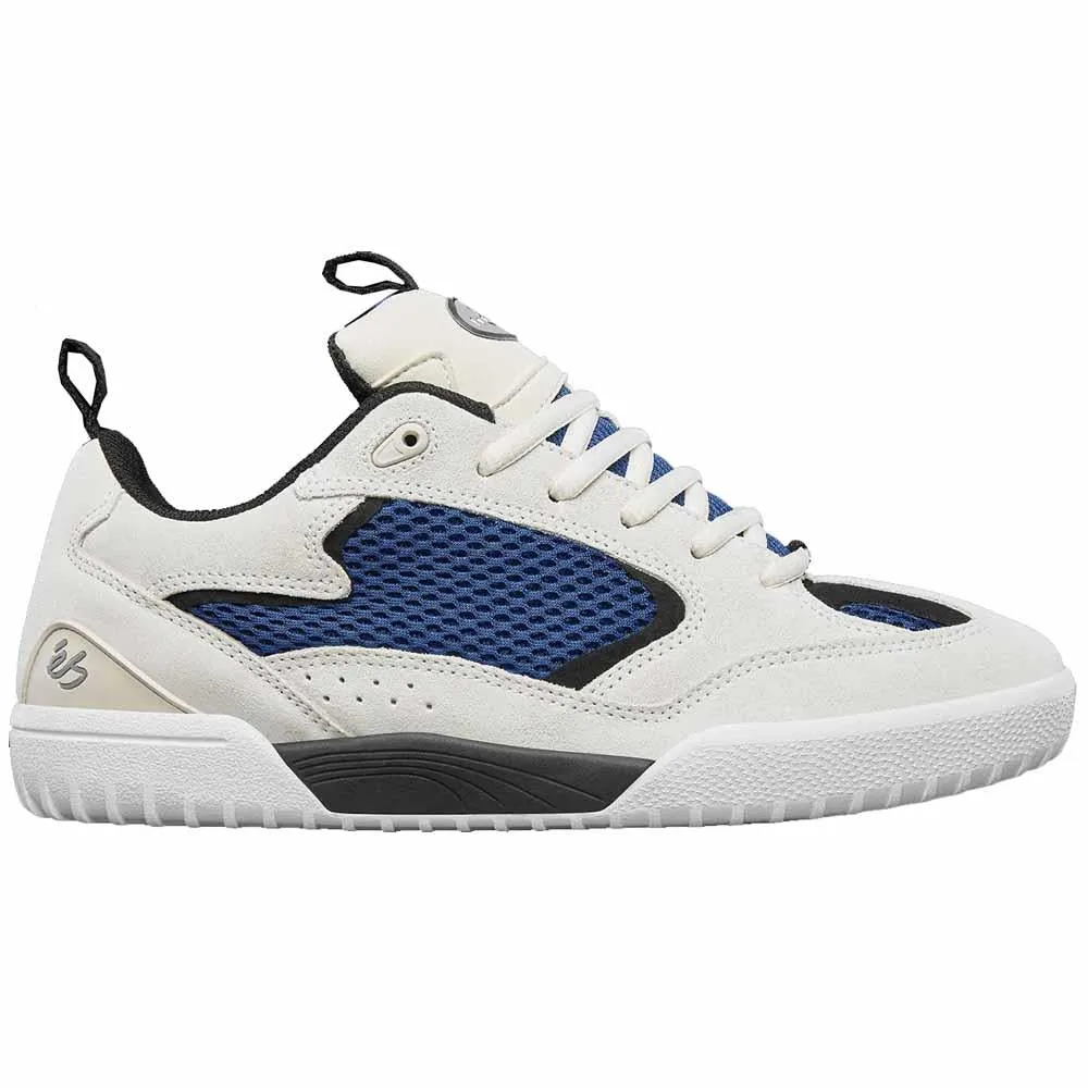 éS Footwear Quattro White Blue Black Skate Shoes